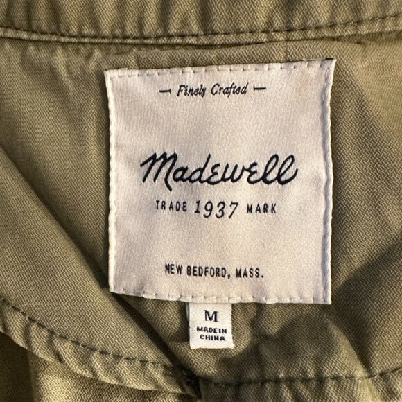 Madewell Olive Green Fleet Utility Jacket - Picture 5 of 6